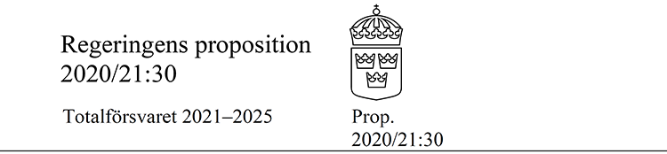 Faksimil av Regeringens proposition 2020/21:30