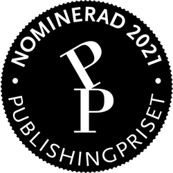 Publishingprisets logotyp, svart rund platta med två stora P:n
